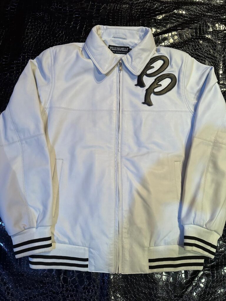 Fendi FF Monogram Customized Leather Jacket vest in tobacco and black with puffer insulation by The White Widow Leather.