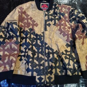 Burgundy Fox Fur Puffer – Customized Leather Jacket